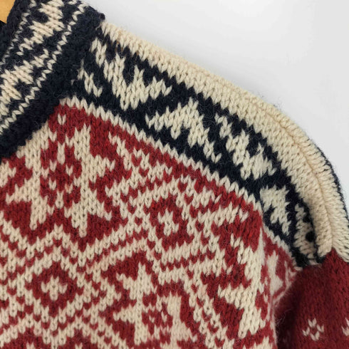 エルエルビーン L.L.Bean 90s USA製 ノルディックセーター チロリアンニット レディース import:S