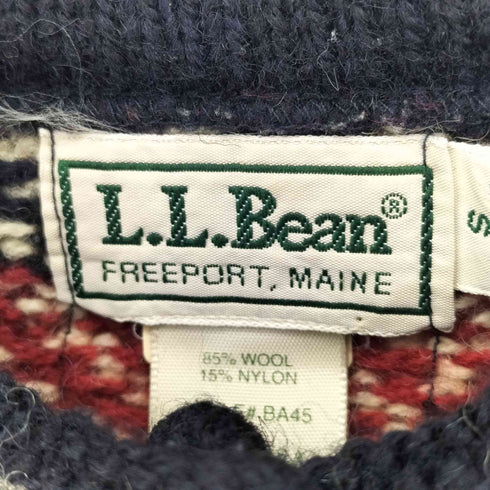 エルエルビーン L.L.Bean 90s USA製 ノルディックセーター チロリアンニット レディース import:S
