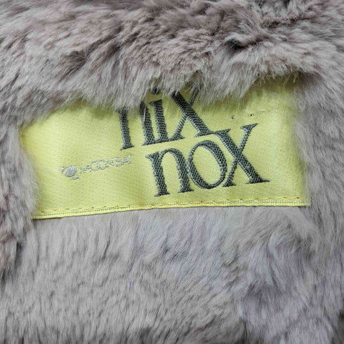 nix nox 裏地ファー ウエストドローコード フーデッドコート レディース