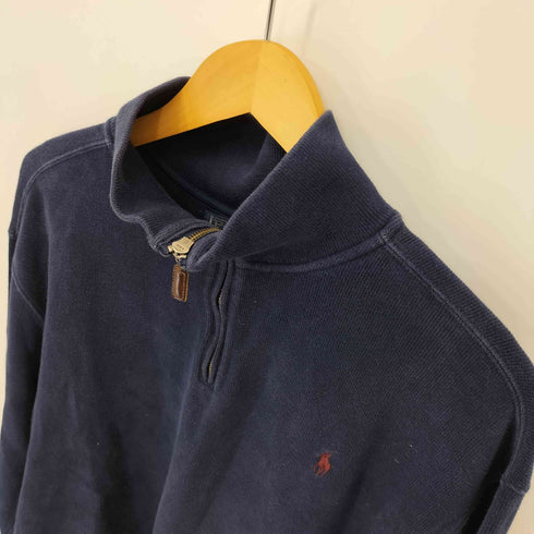 ポロバイラルフローレン Polo by RALPH LAUREN ポニー刺繍 ハーフジップ L/S スウェット メンズ JPN:XL