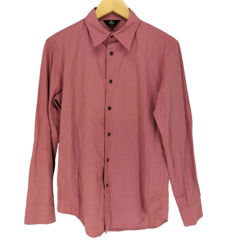 シーケーカルバンクライン ck Calvin Klein ロングスリーブストライプシャツ メンズ M