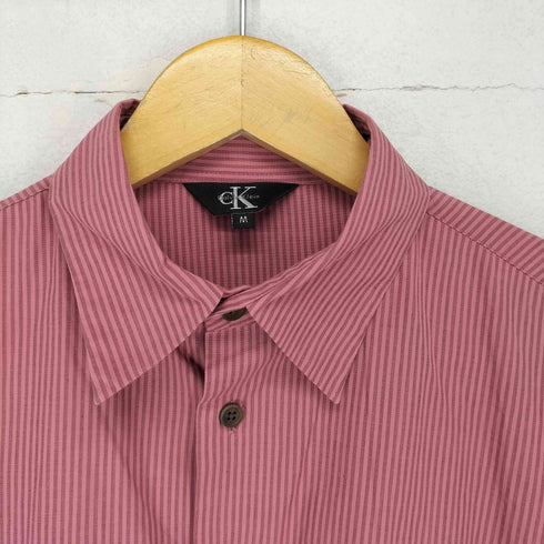 シーケーカルバンクライン ck Calvin Klein ロングスリーブストライプシャツ メンズ M