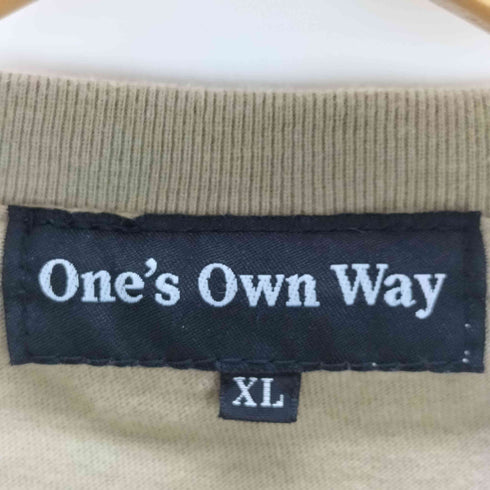 one's own way クルーネックtシャツ メンズ JPN:XL