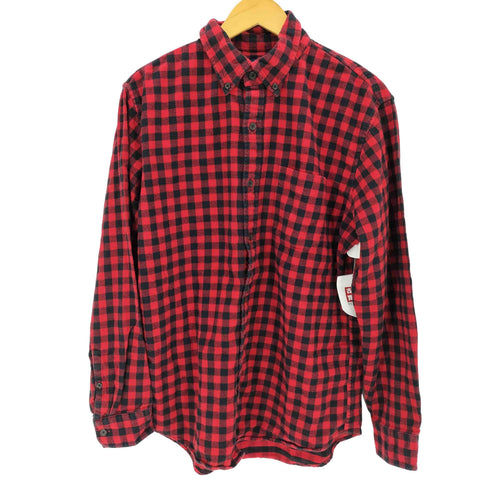 ランズエンド LANDS END チェックネルシャツ メンズ import:M