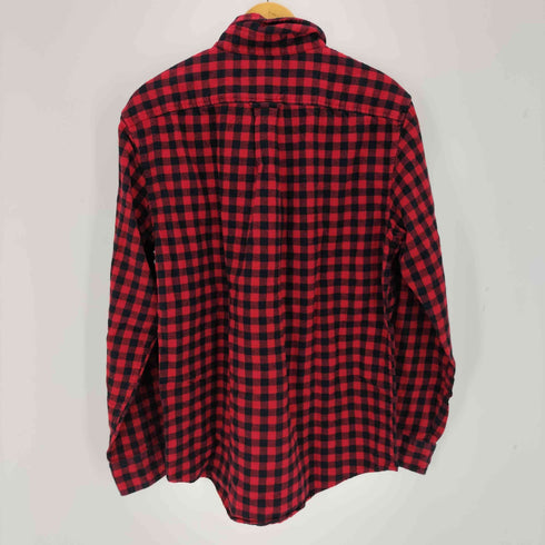 ランズエンド LANDS END チェックネルシャツ メンズ import:M