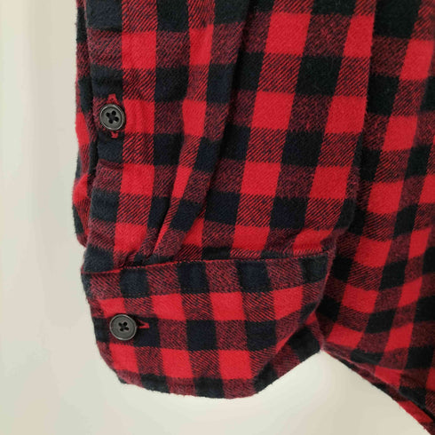 ランズエンド LANDS END チェックネルシャツ メンズ import:M