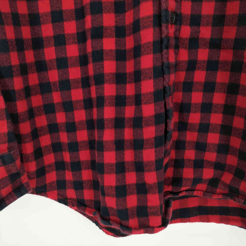 ランズエンド LANDS END チェックネルシャツ メンズ import:M