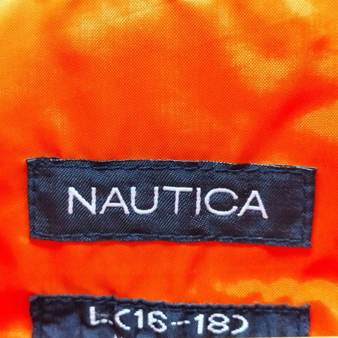 ノーティカ NAUTICA 台湾製 ロゴナイロンジップアップジャケット メンズ import:L