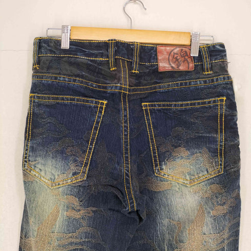 オリエンタルブランドニシキ ORIENTAL BRAND 錦 和柄刺繍 デニムパンツ メンズ 30