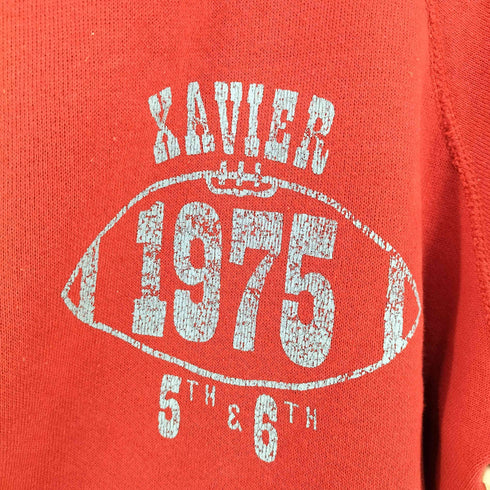 XAVIER 4本針縫製 ラグランスウェット メンズ
