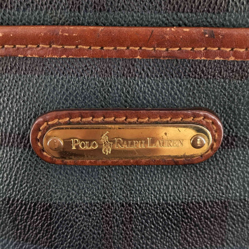ポロラルフローレン POLO RALPH LAUREN ブラックウォッチ レザー ショルダーバッグ メンズ