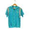 50s-60s Truval 300 BOWLERチェーンステッチ ボーダー切替 ボーリングシャツ メンズ JPN:S