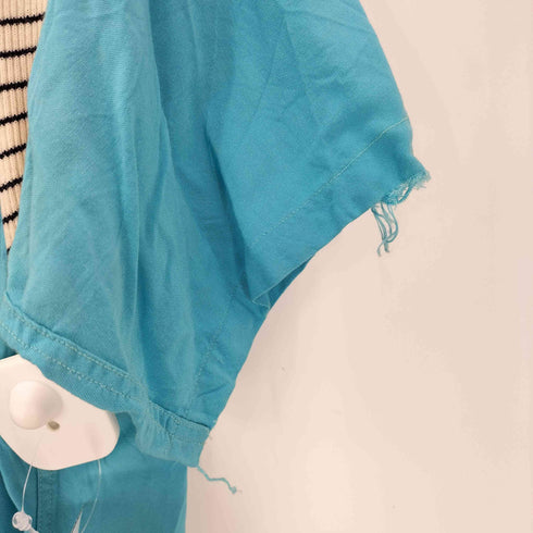 50s-60s Truval 300 BOWLERチェーンステッチ ボーダー切替 ボーリングシャツ メンズ JPN:S