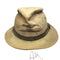 USA製 CAPAS Headwear N.Y. レザーベルト テープ コットン 中折れ ハット メンズ LARGE