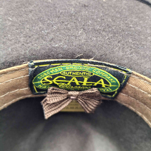 スカラ SCALA HYDE PARK テープ ウール フェルト 中折れ ハット メンズ MEDIUM