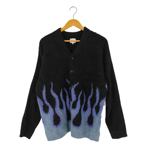 ペニーズ PENNEYS ファイヤーパターン シャギーニット カーディガン メンズ import:M