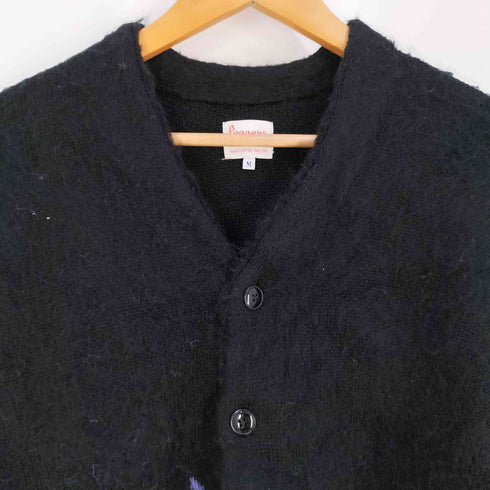 ペニーズ PENNEYS ファイヤーパターン シャギーニット カーディガン メンズ import:M