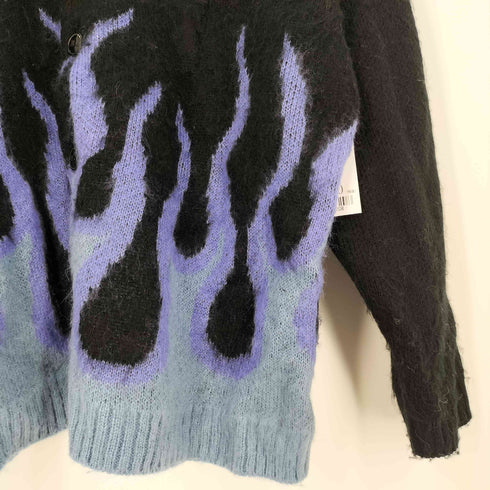 ペニーズ PENNEYS ファイヤーパターン シャギーニット カーディガン メンズ import:M