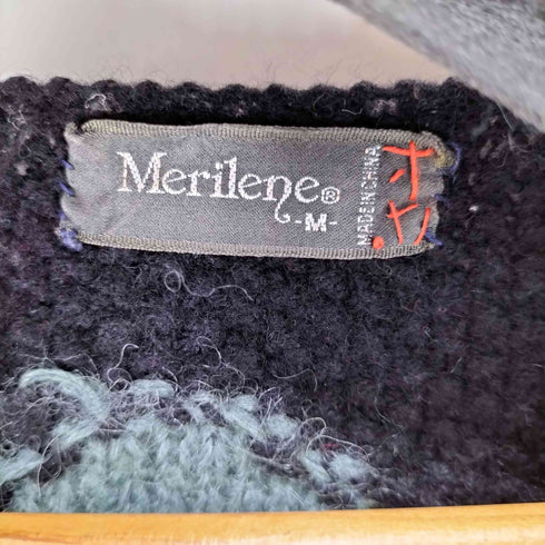 MERILENE ウール混 総柄ニットカーディガン レディース JPN:M