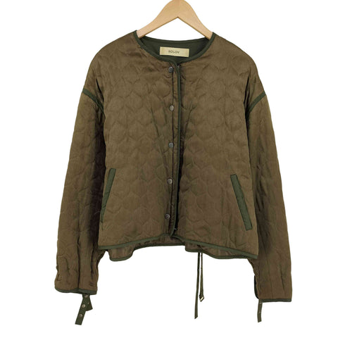 ソロヴ SOLOV QUILTING COLLER JACKET レディース JPN:2
