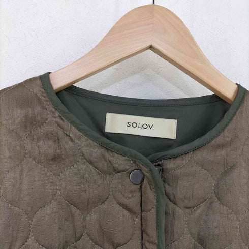 ソロヴ SOLOV QUILTING COLLER JACKET レディース JPN:2