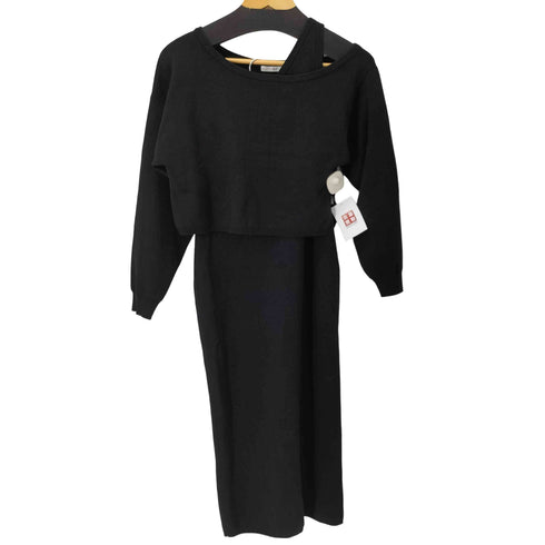 スライ SLY LAYERD KNIT 2P セットアップ ニットワンピース レディース 1