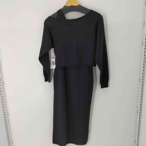 スライ SLY LAYERD KNIT 2P セットアップ ニットワンピース レディース 1