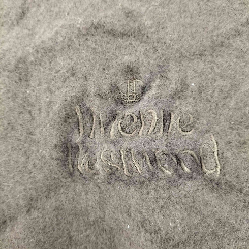 ヴィヴィアンウエストウッドアクセサリー Vivienne Westwood Accessories ウール100% ロゴ刺繍マフラー レディース