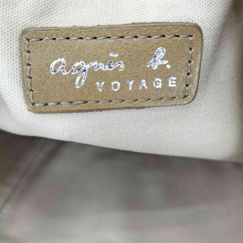 アニエスベーボヤージュ agnes b. VOYAGE レザー切替 ハンドバック レディース