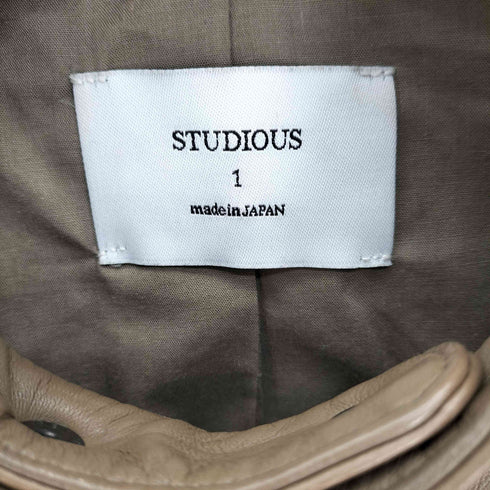 ステュディオス STUDIOUS シープレザー ダブルライダース ジャケット レディース JPN:1