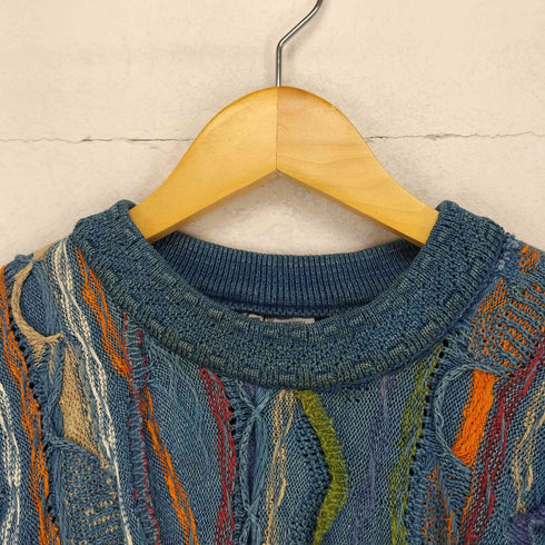 クージー COOGI BLUES 3Dマルチカラーニット メンズ L
