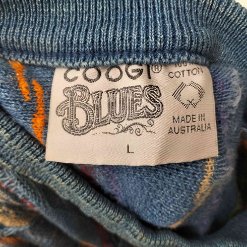 クージー COOGI BLUES 3Dマルチカラーニット メンズ L