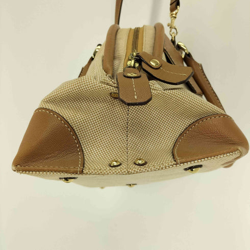 ポティオール potior ロゴ 型押し ストラップ レザー 切替 2WAY ショルダーバッグ ハンドバッグ レディース