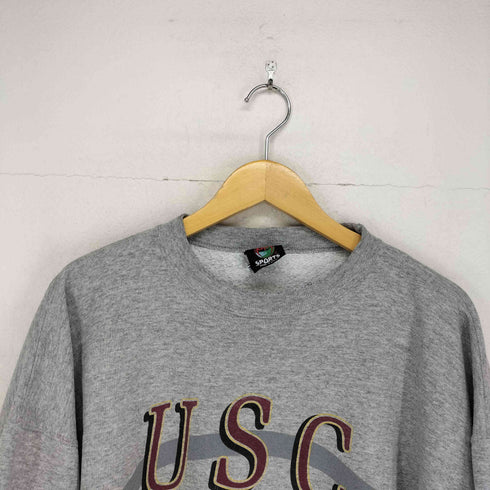 SPORTS MADE IN USA USC染み込みカレッジプリント L/Sスウェット メンズ JPN:XL