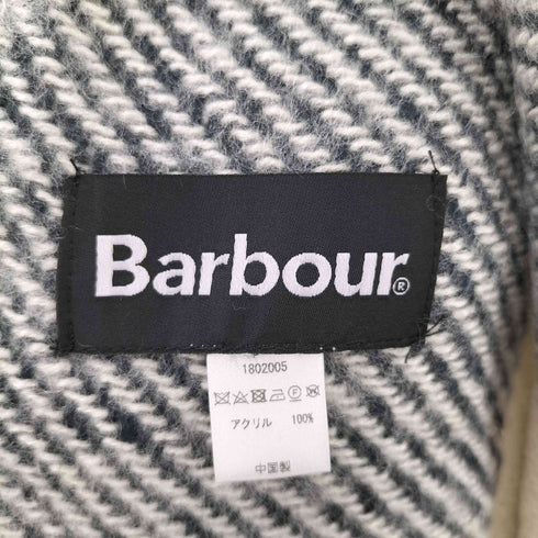 バブアー Barbour マルチカラー大判フリンジアクリルマフラー レディース