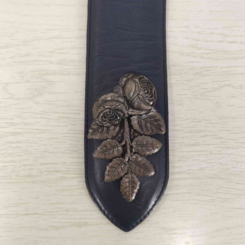 ケンゾー KENZO 薔薇 デザインバックル ベルト レディース 65/25
