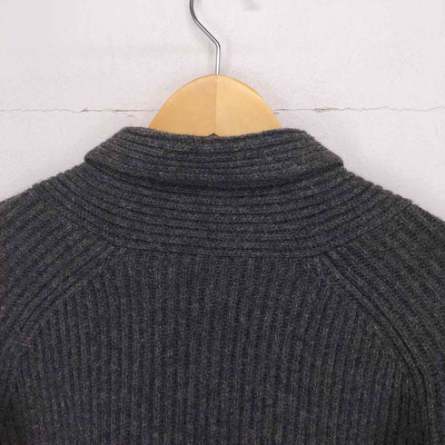 ランズエンド LANDS END クルミボタン エルボーパッチショールカラーカーディガン メンズ import:M