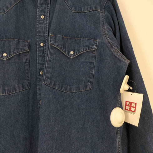 カーハート Carhartt 80-90s 三角タグ デニム ウエスタンシャツ メンズ