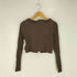 マウジー moussy RIB FRILL L/S カーディガン リブ フリル カーディガン レディース FREE