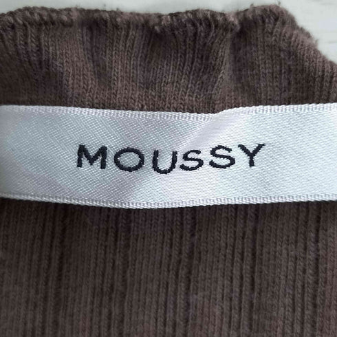 マウジー moussy RIB FRILL L/S カーディガン リブ フリル カーディガン レディース FREE