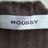 マウジー moussy RIB FRILL L/S カーディガン リブ フリル カーディガン レディース FREE