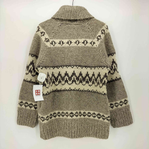 KAURI KRAFT ニュージーランド製 ウール ジップアップ カウチンニット メンズ 36in/91cm