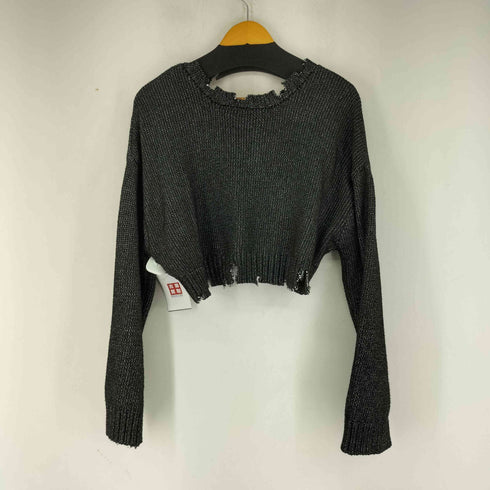 ページボーイ PAGEBOY ダメージフルZIPニットプルオーバー レディース FREE
