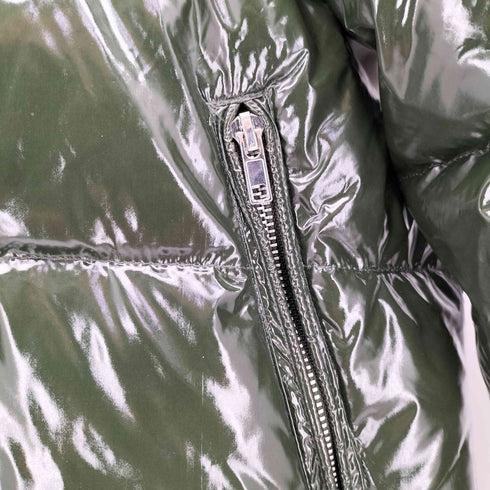 アイテムズ アーバンリサーチ ITEMS URBAN RESEARCH 光沢デザイン フーデッド ダウン ジャケット レディース 38