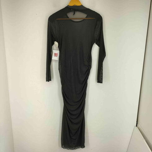 エイチアンドエム H&M シアー ギャザー加工 ワンピース レディース