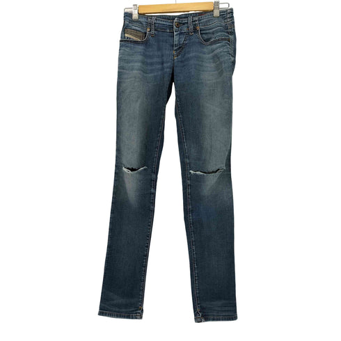 ディーゼル DIESEL ダメージ ストレッチ ジップフライ スキニー デニム パンツ レディース 23