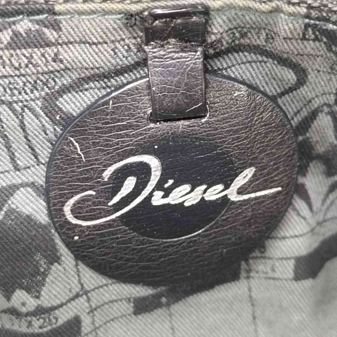 ディーゼル DIESEL ロゴプレート コーデュロイ トート バッグ レディース