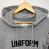 ユニフォームエクスペリメント uniform experiment 16AW クラッシュ加工 プルオーバーパーカー メンズ JPN:2