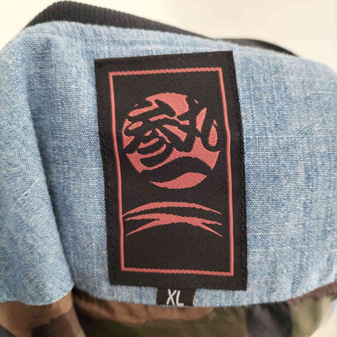 参丸一 和柄 ワッペン刺繍 ブルゾン メンズ XL