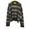 Camphor wood wool mix shaggy v neck border sweater メンズ JPN:M